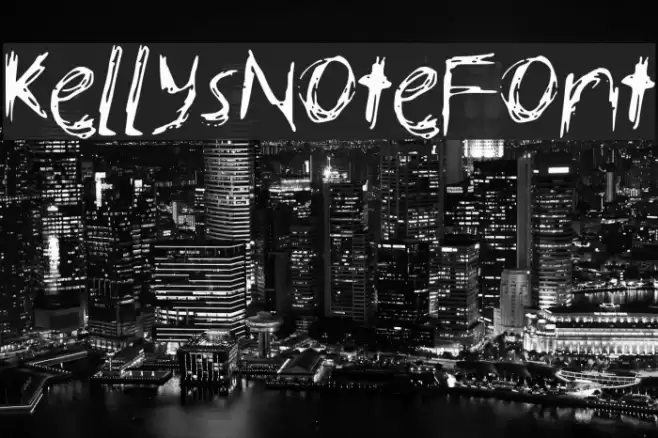 KellysNoteFont Font examples
