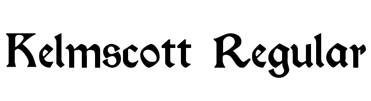 Kelmscott Regular  フリーフォントのダウンロード