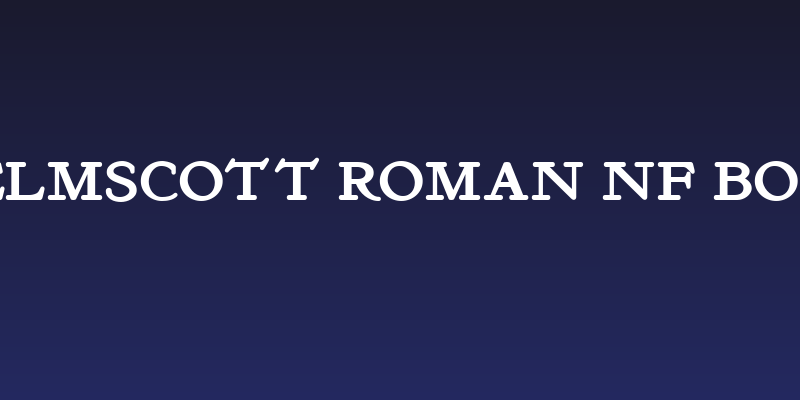 Kelmscott Roman NF Bold Social Header
