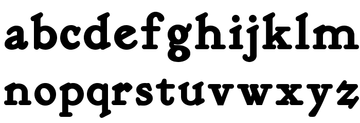 Kelmscott Roman NF Bold Font LOWERCASE