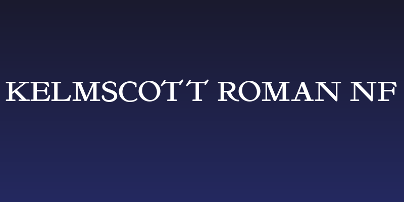 Kelmscott Roman NF Social Header