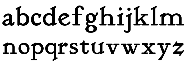 Kelmscott Roman NF Font LOWERCASE