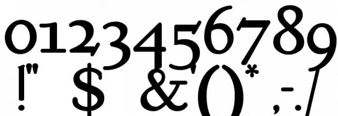 KelmscottRoman Font OTHER CHARS