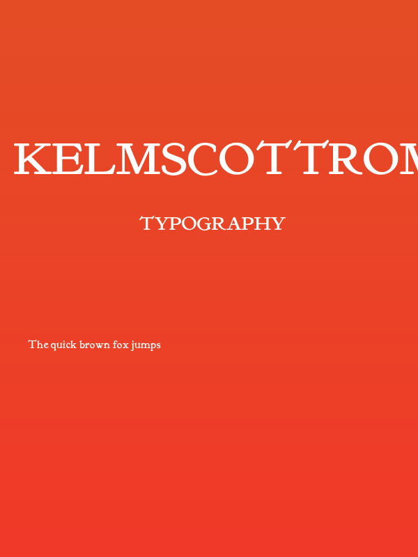 KelmscottRoman Poster