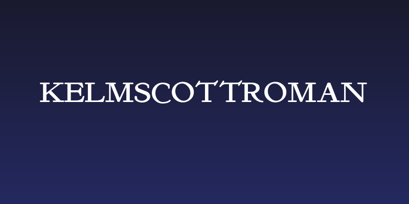 KelmscottRoman Social Header