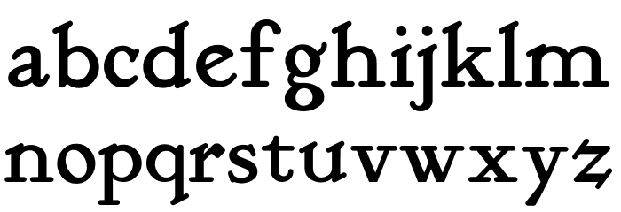 KelmscottRoman Font LOWERCASE