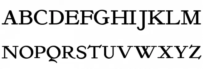 KelmscottRoman 字体 大写