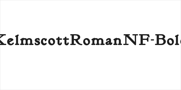 KelmscottRomanNF-Bold Logo