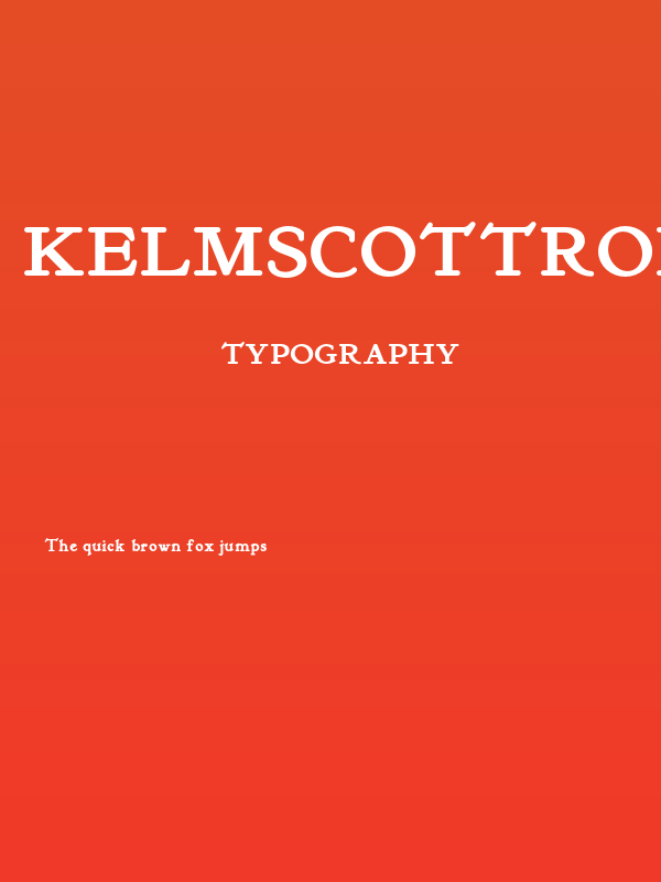 KelmscottRomanNF-Bold Poster