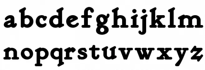 KelmscottRomanNF-Bold Font LOWERCASE