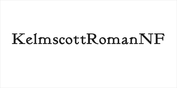KelmscottRomanNF Logo