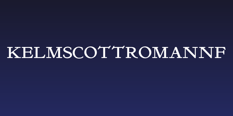 KelmscottRomanNF Social Header