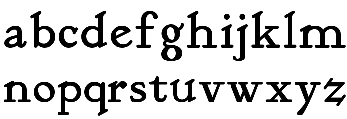 KelmscottRomanNF Font LOWERCASE