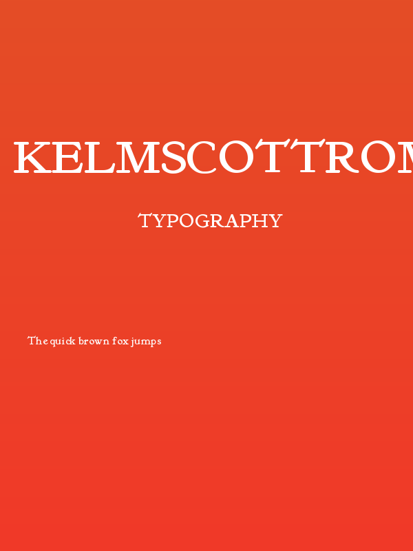 KelmscottRoman Poster