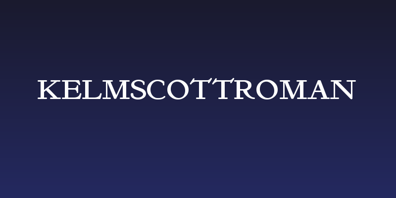 KelmscottRoman Social Header