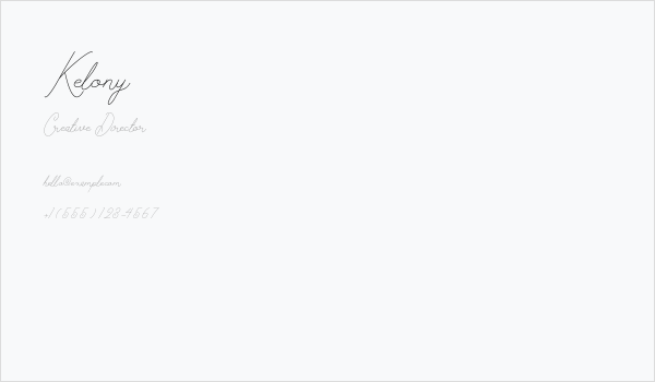 Kelony Business Card