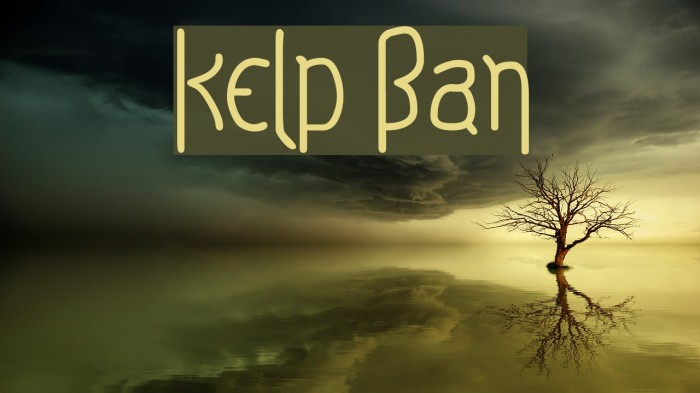 Kelp Ban Font examples