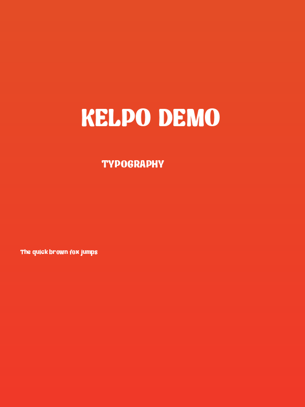 Kelpo DEMO Poster