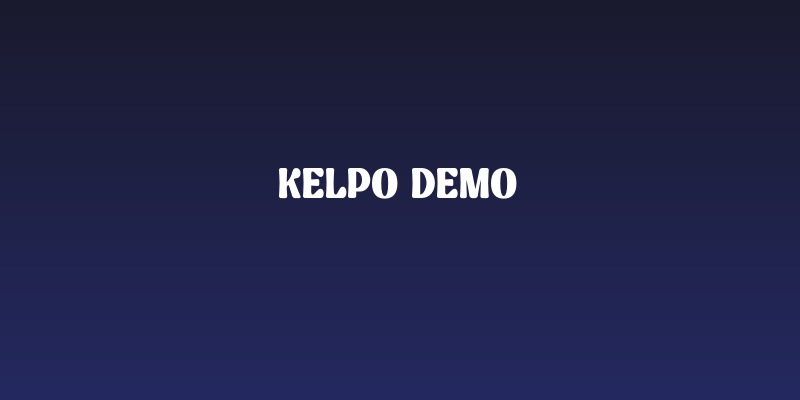 Kelpo DEMO Social Header