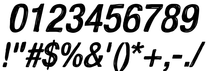 Kelpotico Italic Font OTHER CHARS
