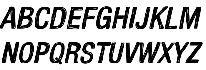 Kelpotico Italic Font LOWERCASE