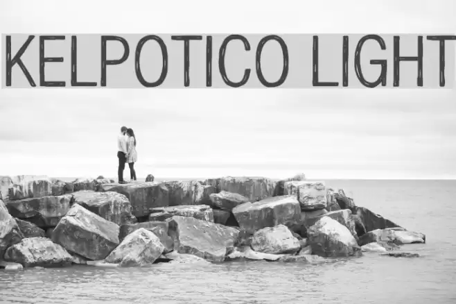 Kelpotico Light Font examples