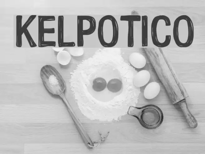 Kelpotico Font examples