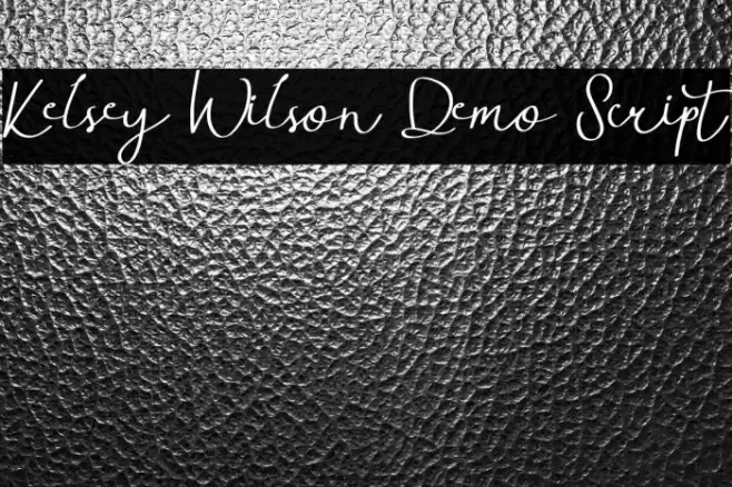 Kelsey Wilson Demo Script Font examples