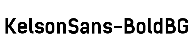 KelsonSans-BoldBG फ़ॉन्ट