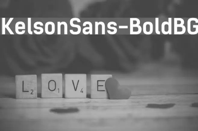 KelsonSans-BoldBG Font examples