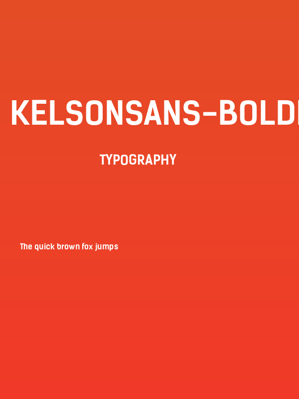 KelsonSans-BoldRU Poster