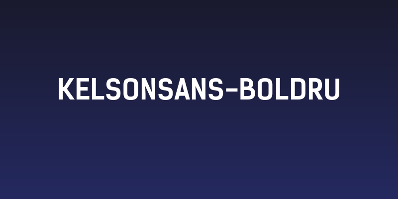 KelsonSans-BoldRU Social Header