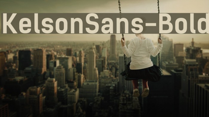 KelsonSans-Bold Font examples