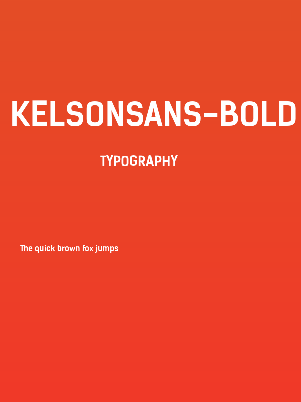 KelsonSans-Bold Poster