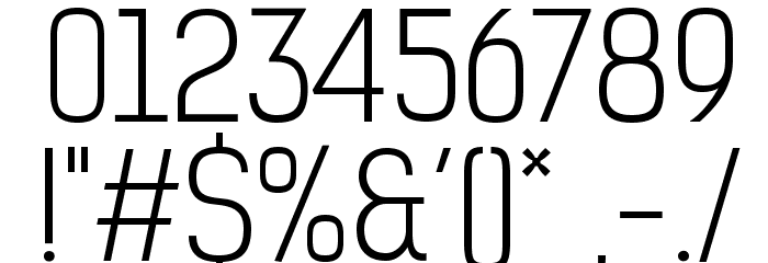 KelsonSans-LightBG Font OTHER CHARS