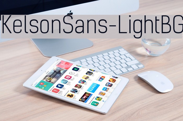 KelsonSans-LightBG Font examples
