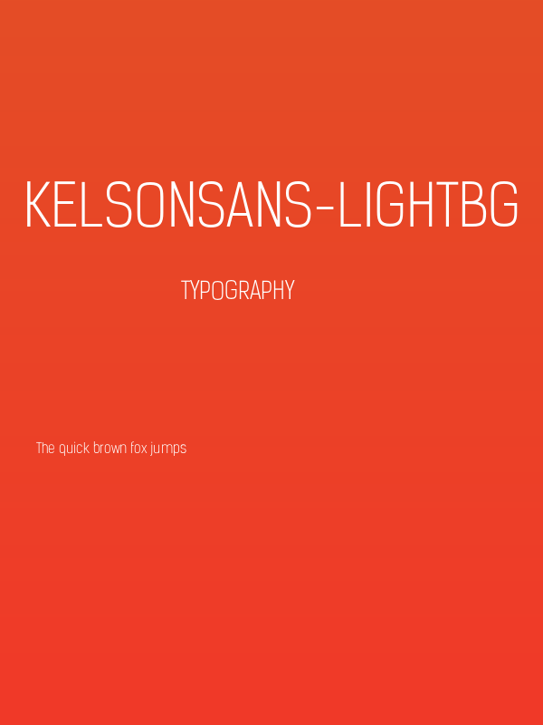 KelsonSans-LightBG Poster