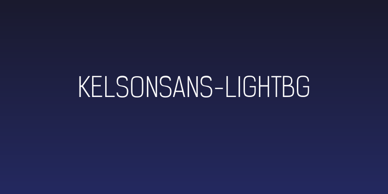 KelsonSans-LightBG Social Header
