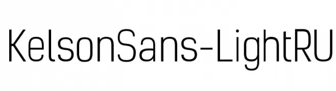 KelsonSans-LightRU  Frei Schriftart Herunterladen