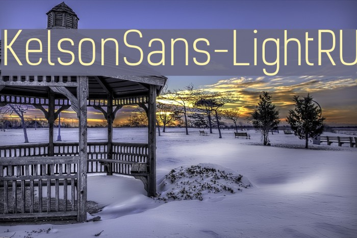 KelsonSans-LightRU Font examples