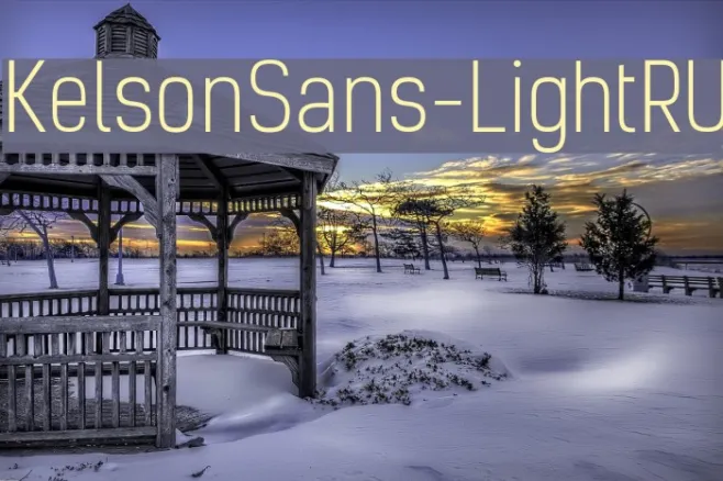 KelsonSans-LightRU Example 1