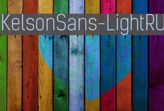 KelsonSans-LightRU Example 3