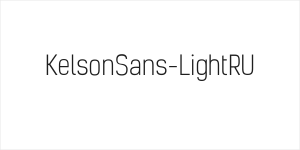 KelsonSans-LightRU Logo