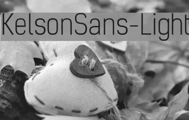 KelsonSans-Light Font examples