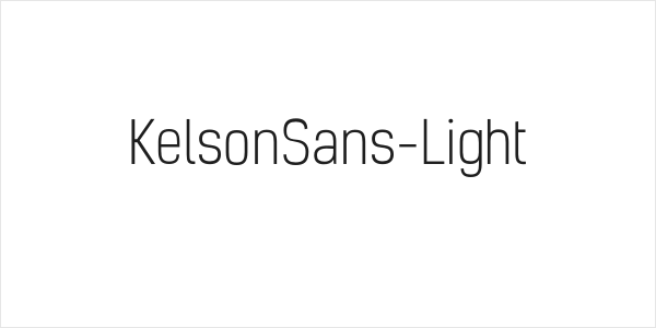 KelsonSans-Light Logo