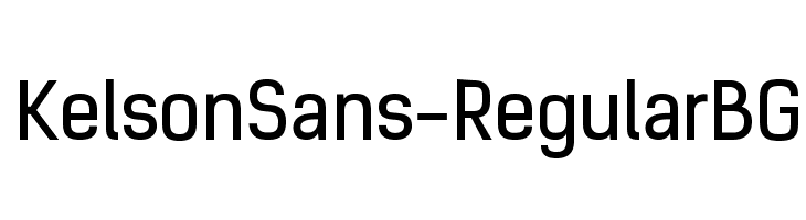 KelsonSans-RegularBG  免费字体下载