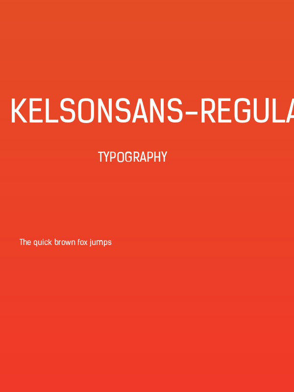 KelsonSans-RegularRU Poster