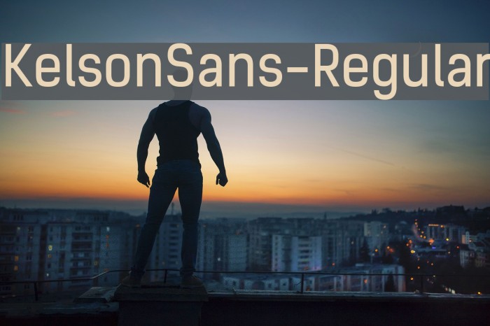 KelsonSans-Regular Font examples