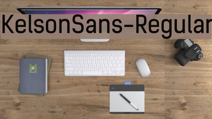 KelsonSans-Regular Font examples