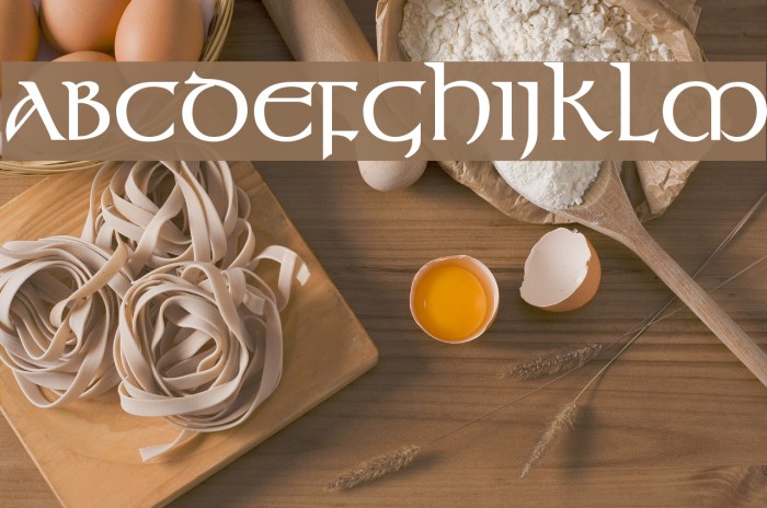 Kelt Bold Font examples